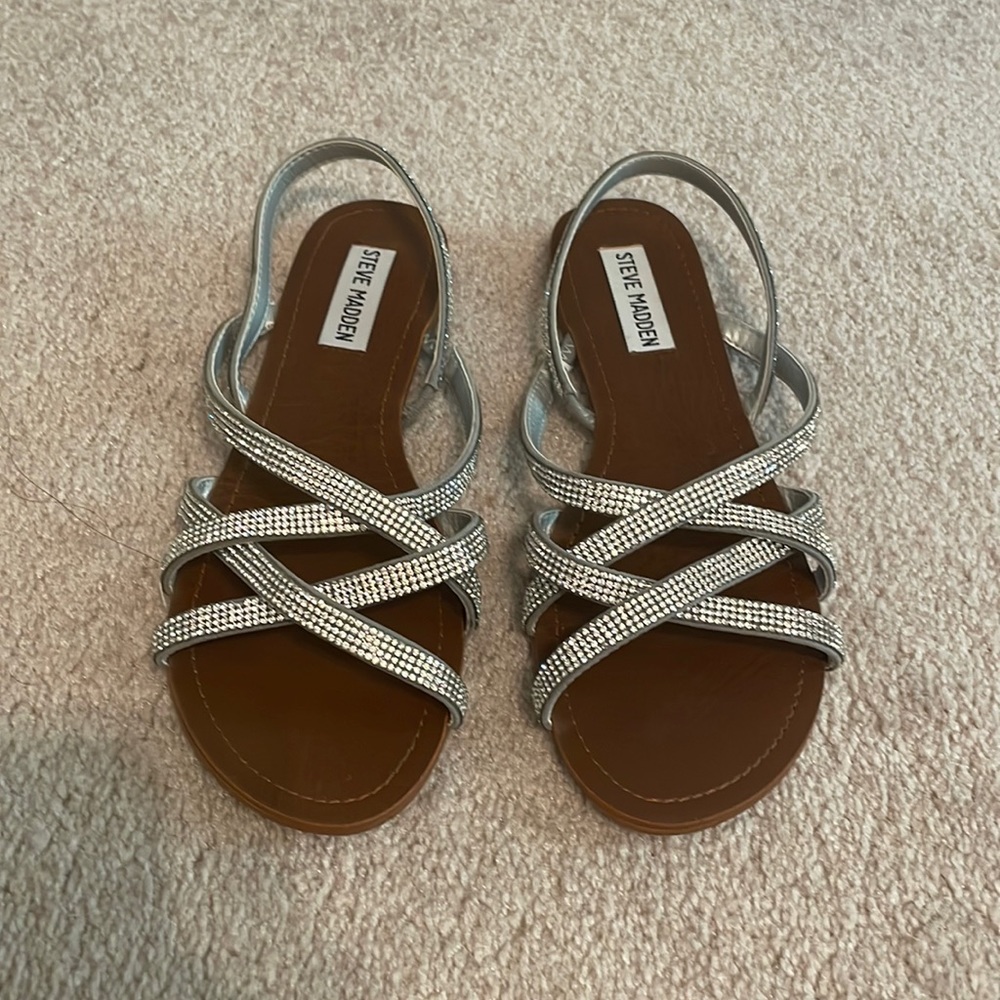 Steve Madden size 7 Sandals with Rhinestones